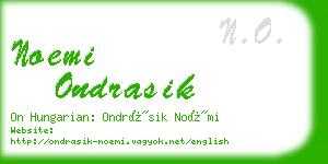 noemi ondrasik business card